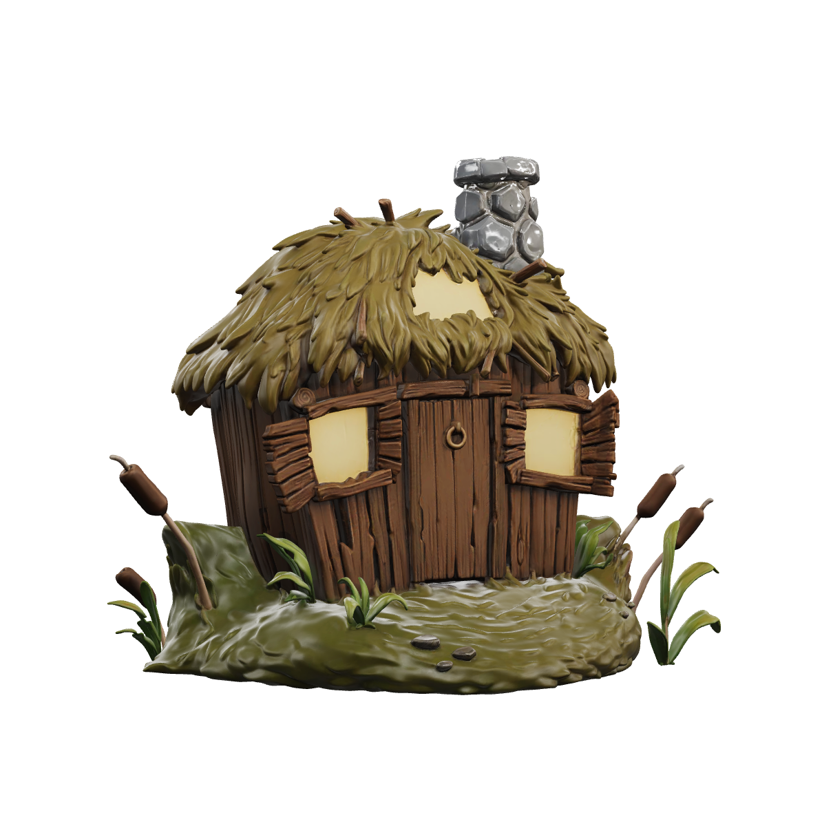Babaroga HOME vinyl hut — alternate three-quarter view