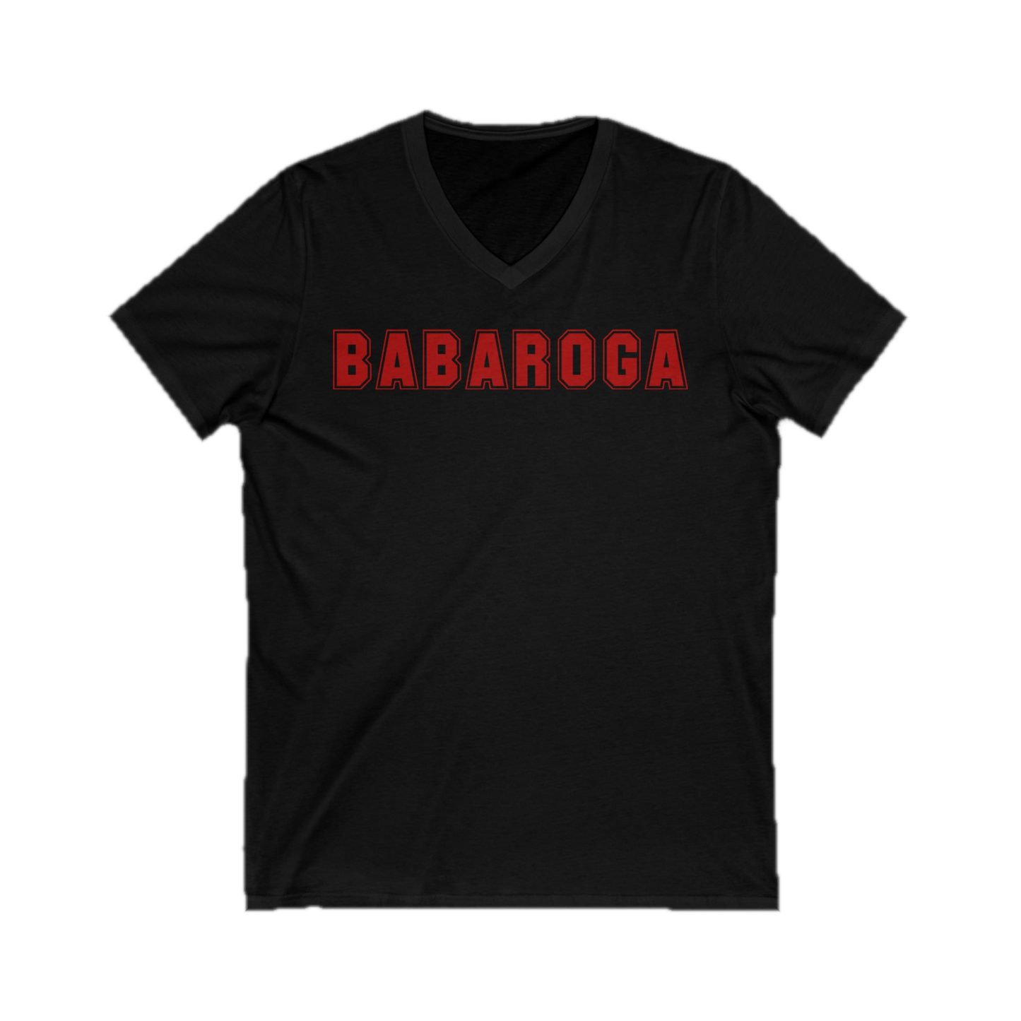 Collegiate V-Neck Tee on transparent background