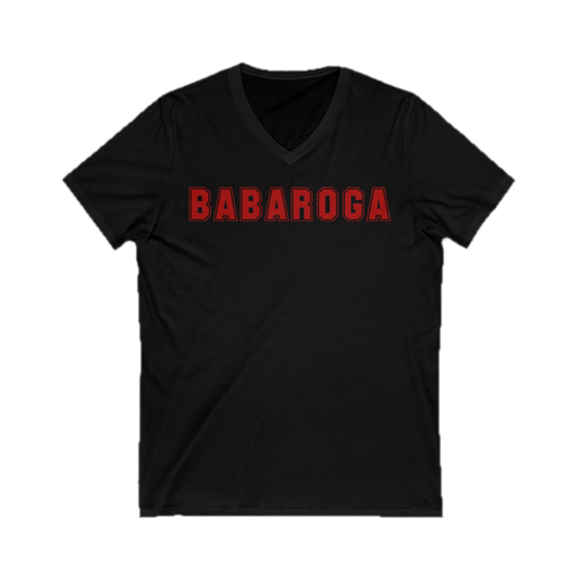 Collegiate V-Neck Tee on transparent background