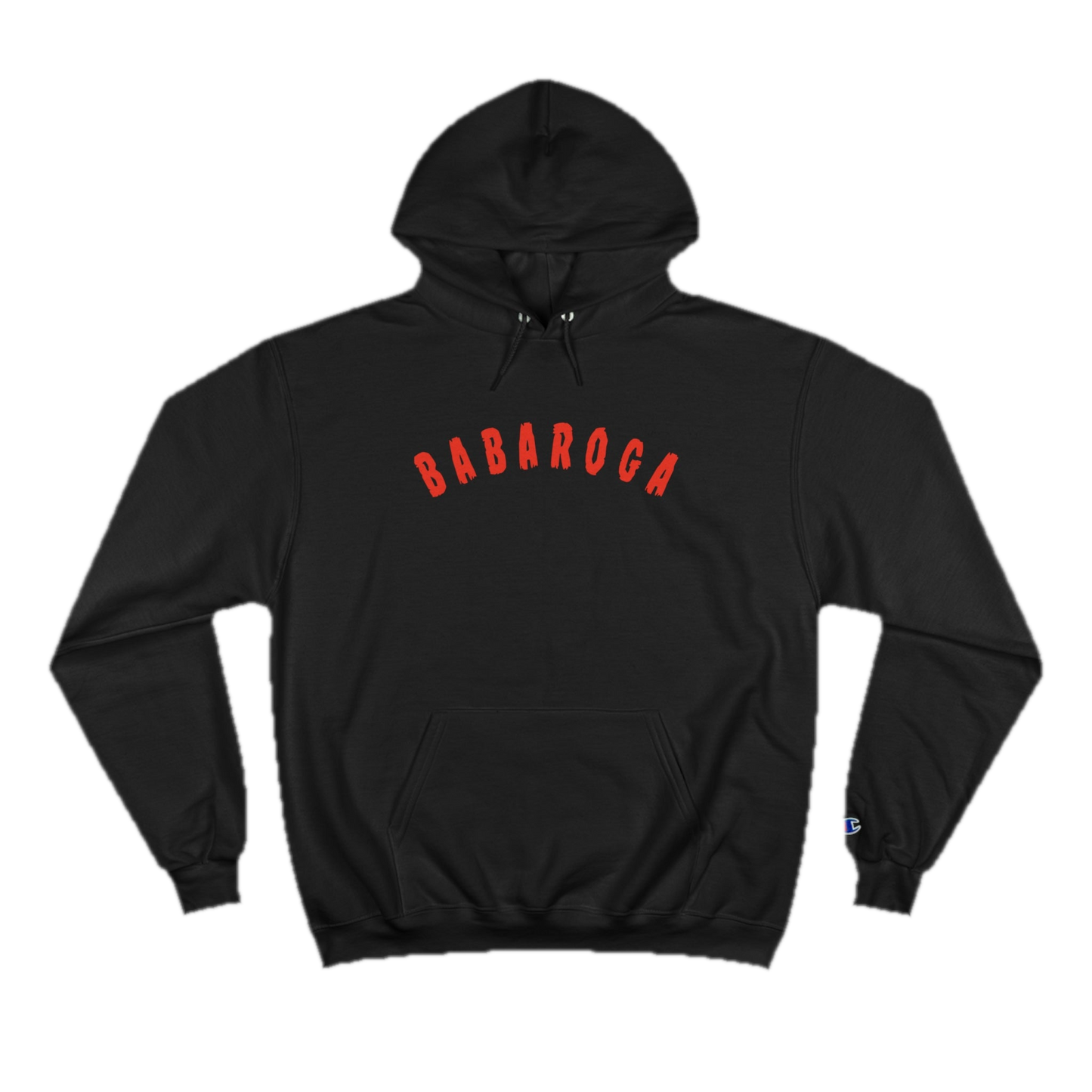 Spooky Collegiate Champion Hoodie on transparent background