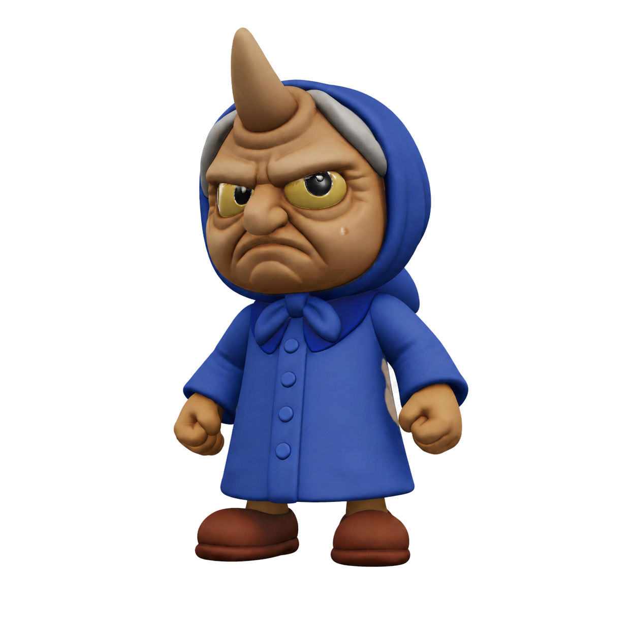 Babaroga Vinyl 8 cm figure, alternate three-quarter view