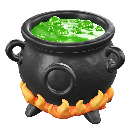 CAULDRON vinyl collectible on transparent background