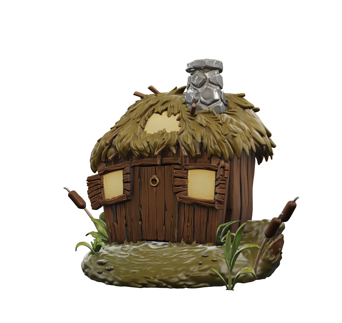 Babaroga HOME vinyl hut — three-quarter front view