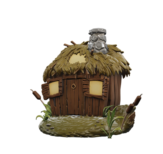 Babaroga HOME vinyl hut — three-quarter front view