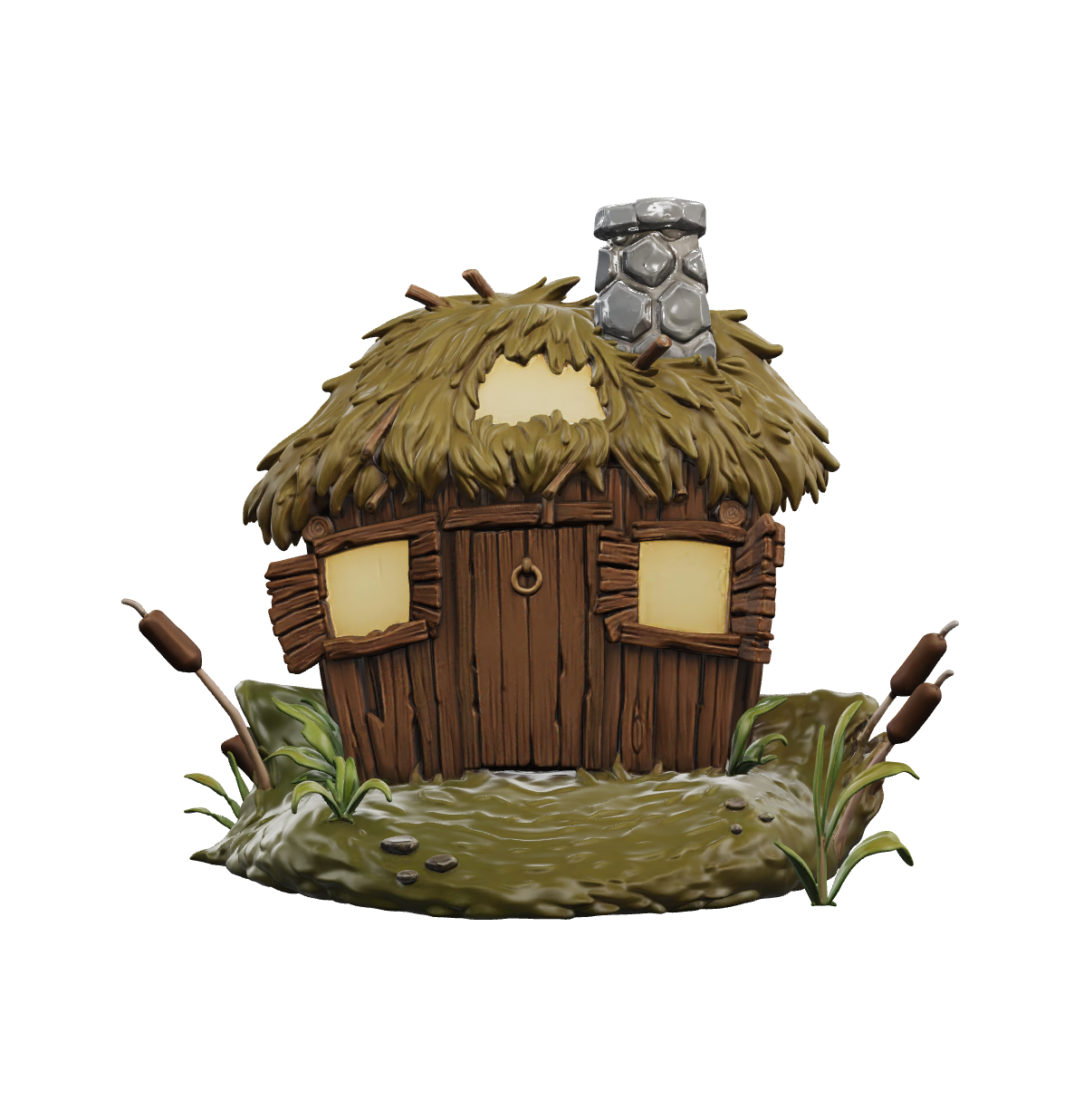 Babaroga HOME vinyl hut — front view
